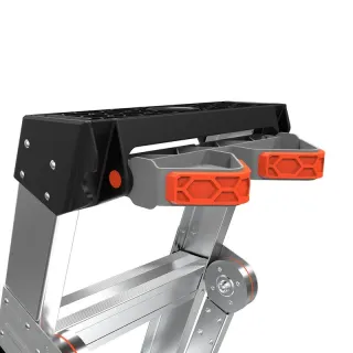 Професионална двураменна стълба Little Giant KING KOMBO PRO 8+6/ 150 кг