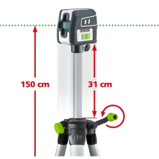 Линеен лазерен нивелир Laserliner SmartCross-Laser GX 150cm Set/ 40 м