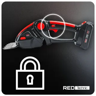 Акумулаторна градинска ножица 2 в 1 RED TECHNIC RTANTK0171/ 21V/ 2x2Ah
