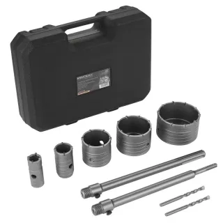 Комплект боркорони за бетон KraftDele KD12640/ 9 части