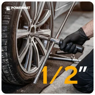 Комплект кръстат ключ за джанти с вложки Powermat PM-KLDK-400T/ 1/2 Комплект кръстат ключ за джанти с вложки Powermat PM-KLDK-400T/ 1/2