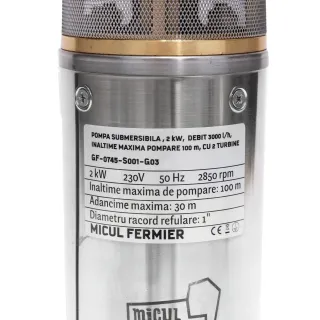 Сондажна помпа + контролен панел MICUL FERMIER GF-0745-S001-G03/ 2kW