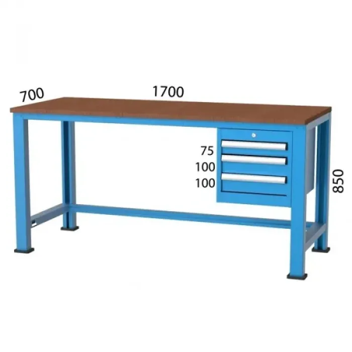 Работна маса с 3 чекмеджета KOCEL - 3110 Работна маса с 3 чекмеджета KOCEL - 3110