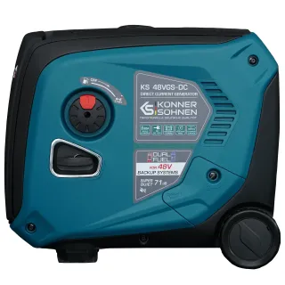 Комбиниран генератор газ/бензин KOENNER-SOEHNEN KS 48VGS-DC/ 3.3kW/ 50-55V/ 12л