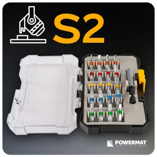 Комплект битове и удължител Powermat PM-ZB-21ZN/ 21бр. Комплект битове и удължител Powermat PM-ZB-21ZN/ 21бр.