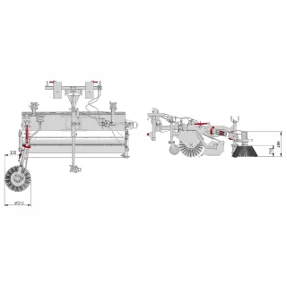 Приставка с хидравлична въртяща се четка Jansen за JK-200 1516502 Приставка с хидравлична въртяща се четка Jansen за JK-200 1516502