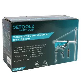 Електрически телфер Detoolz DZ-C262/ 450W