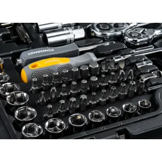 Комплект тресчотки, вложки (гедоре) POWERMAT PM-ZKNB-216SU-PRO/ 216 части 1/2