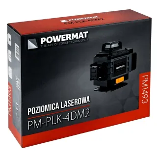 Лазерен нивелир със зелен лъч Powermat PM-PLK-4DM2/ 40 м