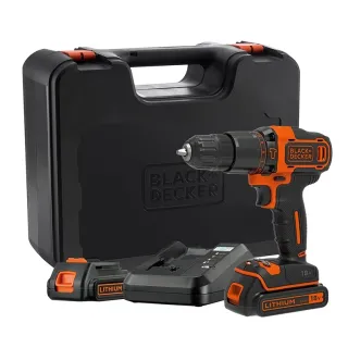 Акумулаторен ударен винтоверт Black and Decker BDCHD18K1B2/ 18V/ 2Ah