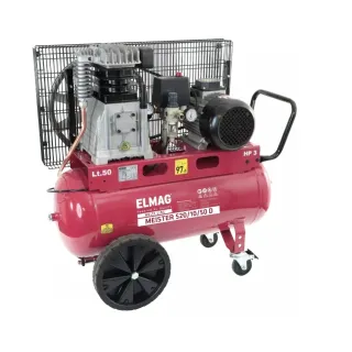 Бутален маслен компресор ELMAG MEISTER 520/10/50 D/ 400V/ 2,2 kW/ 50л