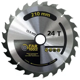 Циркулярен диск за рязане на дърво FARTOOLS 210 х 25.4 мм