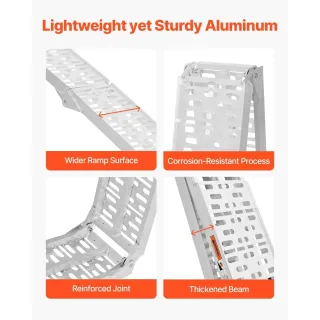 Алуминиеви рампи VEVOR LR001/ 2 бр. 680 кг Алуминиеви рампи VEVOR LR001/ 2 бр. 680 кг