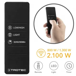 Дизайнерски инфрачервен отоплител TROTEC IRS 2110/ 2.1kW