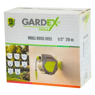 Стенна макара с маркуч Gardex LUXE/ 1/2 Стенна макара с маркуч Gardex LUXE/ 1/2