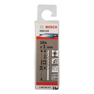 Свредло HSS-Co Standard line за метал на Bosch 1.0 mm - 10 броя Свредло HSS-Co Standard line за метал на Bosch 1.0 mm - 10 броя