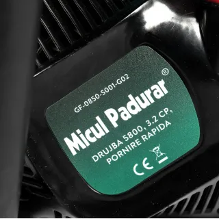 Бензинов верижен трион Micul Padurar GF-0850-S001-G02/ 3.2 к.с. Бензинов верижен трион Micul Padurar GF-0850-S001-G02/ 3.2 к.с.