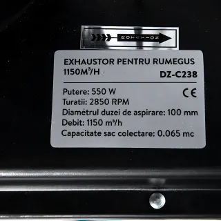 Прахоуловител Detoolz DZ-C238/ 550W/ 1150 м³/ч Прахоуловител Detoolz DZ-C238/ 550W/ 1150 м³/ч