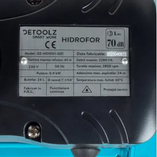 Хидрофор Detoolz DZ-HD1001-G01/ 900W/ 24 л