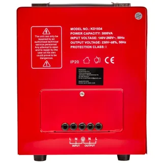 Регулатор на напрежение KraftDele KD1934 AVR/ 3000VA/ 230V Регулатор на напрежение KraftDele KD1934 AVR/ 3000VA/ 230V