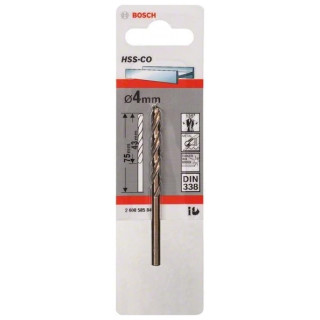 Свредло HSS-Co DIN 338 за метал на Bosch 4.0 mm