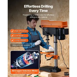 Настолна бормашина VEVOR DP30016B-VS/ 750 W