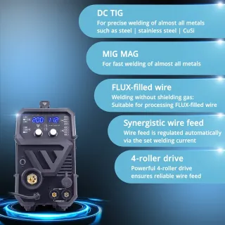 Инветорен заваръчен апарат STAHLWERK MTM-200 ST/ 200A