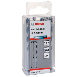 Свредло HSS за метал PoinTec 4.6 mm на Bosch комплект 10 бр.