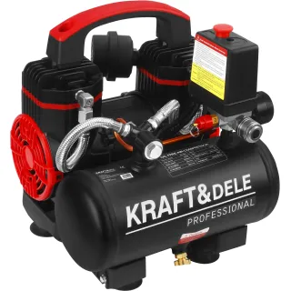 Безмаслен компресор KraftDele KD4069/ 950W/ 230V/ 5л