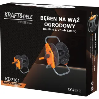 Макара за градински маркуч KraftDele KD2161/ до 60 м
