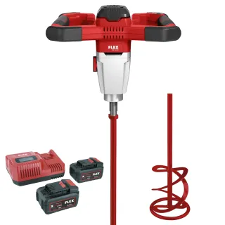 Акумулаторна бъркалка FLEX MXE 18.0-EC/5.0 + HP2 120/ 18V/ 2x5Ah