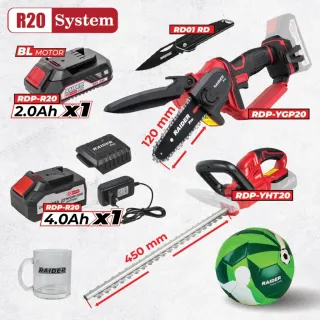 Комплект акумулаторни машини Raider RDP-BXS8 R20/ 20V/ 2Ah/ 4Ah
