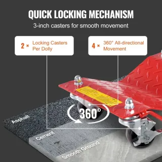 Комплект колички за автомобилни гуми VEVOR MR8100/4 бр.