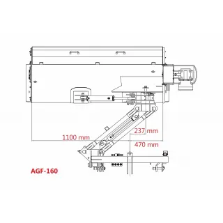 Косачка за мулчиране Jansen AGF-160, 1550 мм Косачка за мулчиране Jansen AGF-160, 1550 мм