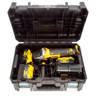 Ъглошлайф акумулаторен DeWALT DCG405P3, 18V, 3 x 5Ah куфар