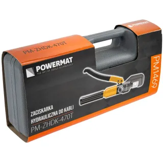 Хидравлична преса за кримпване с 8 матрици POWERMAT PM-ZHDK-470T/ 6 т/ 4-70 мм² Хидравлична преса за кримпване с 8 матрици POWERMAT PM-ZHDK-470T/ 6 т/ 4-70 мм²