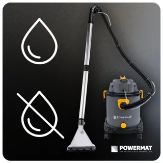 Мултифункционална перяща прахосмукачка Powermat PM-ODP-2000M-PRO/ 2kW/ 20л