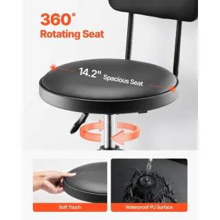 Работен стол с облегалка VEVOR XF8W201/ 136 кг