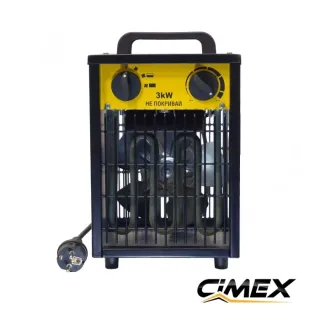 Електрически калорифер CIMEX EL3.0C/ 3.0kW/ 25-123 m³/ с термостат