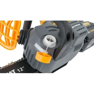 Акумулаторен верижен трион POWERMAT PM-MPA-4AHM/ 21V/ 2x4Ah