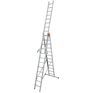 Трираменна алуминиева стълба със стълбищна функция KRAUSE TRIBILO 3x12