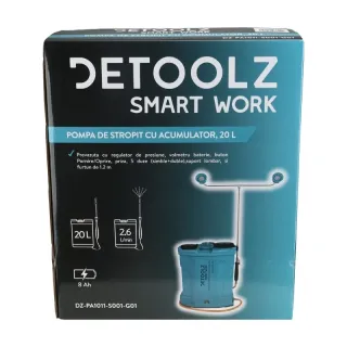 Акумулаторна пръскачка Detoolz DZ-PA1011-S001-G01/ 12V/8Ah/ 20 л Акумулаторна пръскачка Detoolz DZ-PA1011-S001-G01/ 12V/8Ah/ 20 л