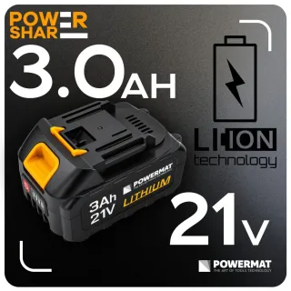 Акумулаторна батерия POWERMAT PM-BT-BL-21V-3AH/ 3Ah
