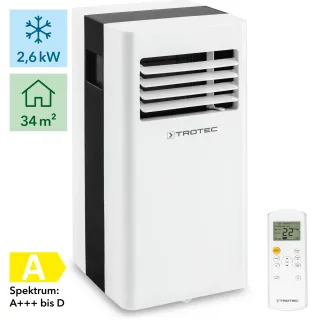 Мобилен климатик, вентилатор и обезвлажнител Trotec PAC 2600 X/ с дистанционно/1280W/ 2600W