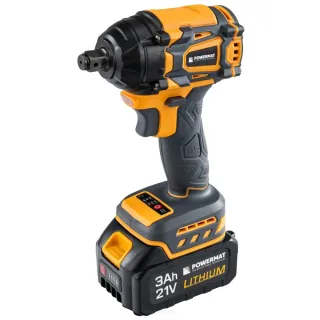 Акумулаторен гайковерт Powermat PM-AKU-21V-3M/ 21V/ 2x3Ah