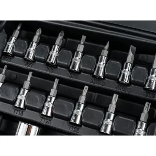 Комплект тресчотки, вложки (гедоре) POWERMAT PM-ZKNB-216SU-PRO/ 216 части 1/2