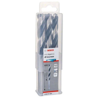 Свредло HSS за метал PoinTec 12.2 mm на Bosch комплект 5 бр. Свредло HSS за метал PoinTec 12.2 mm на Bosch комплект 5 бр.