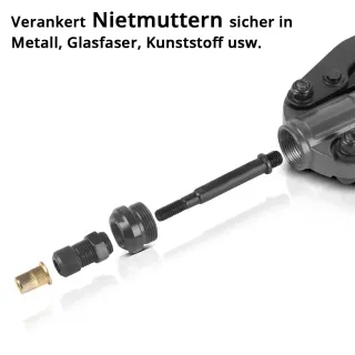 Комплект клещи за нитове и нитове STAHLWERK 6499/ 85 части Комплект клещи за нитове и нитове STAHLWERK 6499/ 85 части