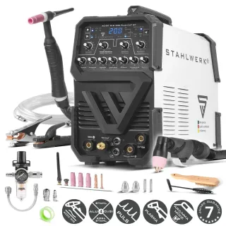 Заваръчен апарат STAHLWERK AC/DC TIG 200 Pulse CUT ST/ 200А