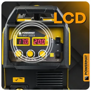 Инверторен заваръчен апарат POWERMAT PM-IMGT-200LN/ 200A Инверторен заваръчен апарат POWERMAT PM-IMGT-200LN/ 200A